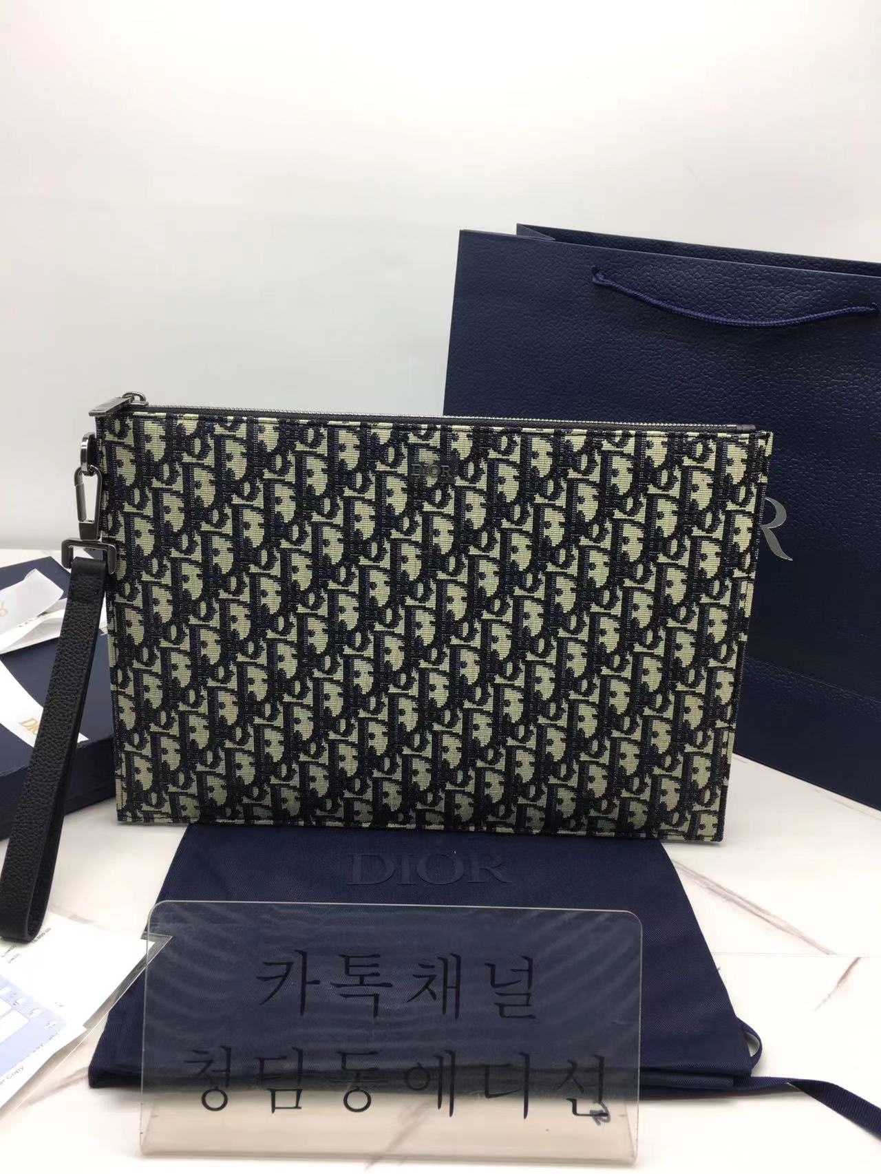 디올 오블리크 클러치 라지