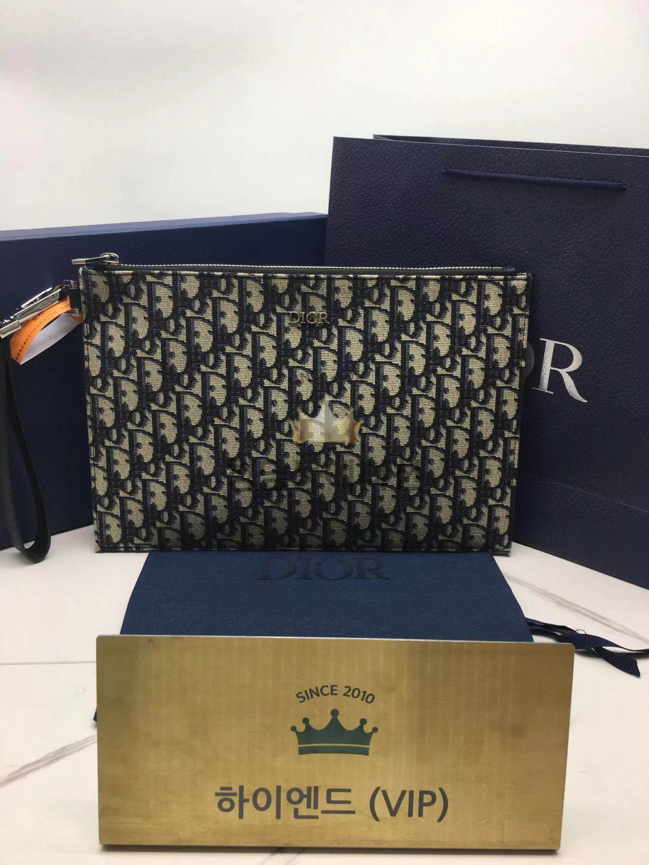 디올 22FW 오블리크 스트랩 클러치백