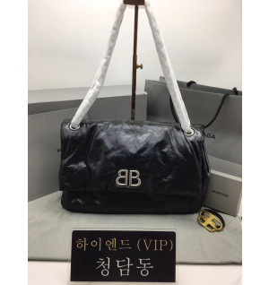 발렌시아가 BLCG BB 모나코 미디움 체인백 (스트랩 컬러 실버)