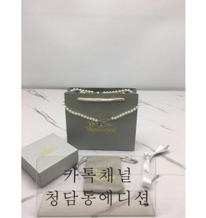 비비안웨스트우드 루크리스 펄 목걸이 (2COLOR)