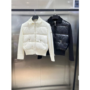 몽클레어 패딩 크롭 가디건 (컬러 블랙, 화이트)