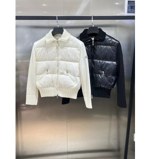 몽클레어 패딩 크롭 가디건 (컬러 블랙, 화이트)