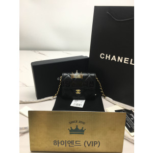 샤넬 클래식 캐비어 체인지갑 블랙 AP0238