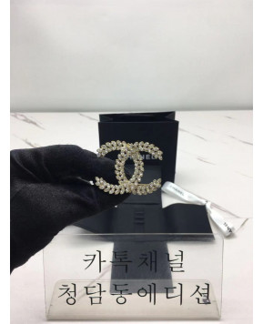 샤넬 CC로고 크리스탈 브로치 ABA563 B10721 NN527 (컬러 라이트골드)