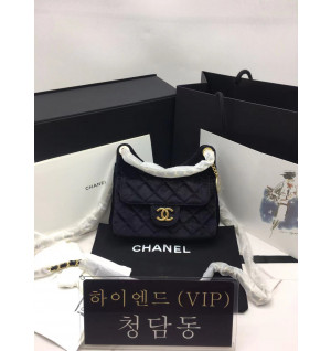 샤넬 23B 벨벳 포켓 체인 호보백 스몰