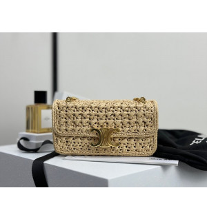 셀린느 라피아 트리오페 숄더백