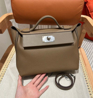 에르메스 2424백 (뉴켈리) 29size (컬러 베이지 드 바이마르/에토프)