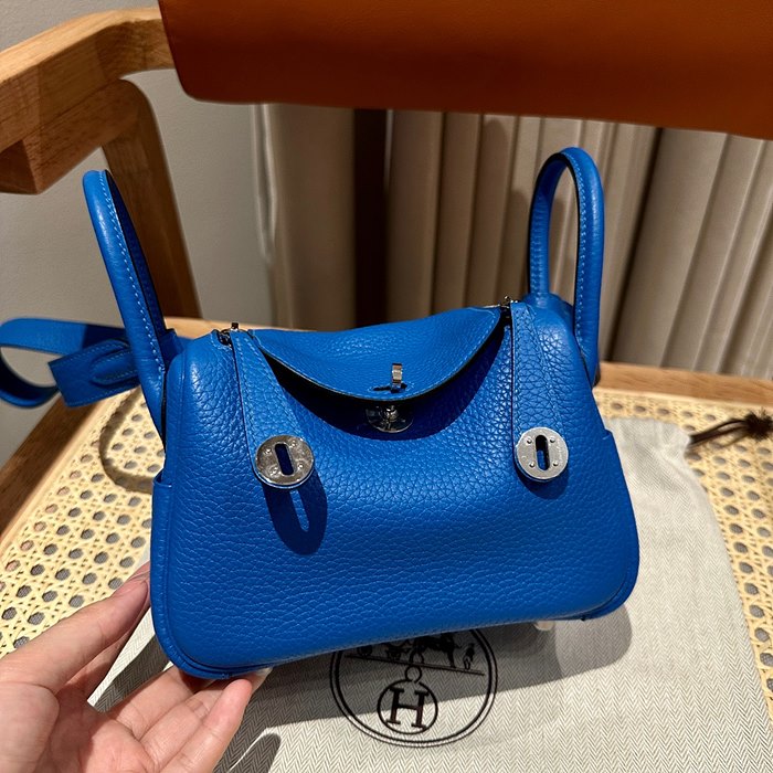 에르메스 미니 린디 올수공 (컬러 블루히드라)