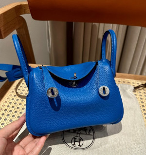 에르메스 미니 린디 올수공 (컬러 블루히드라)