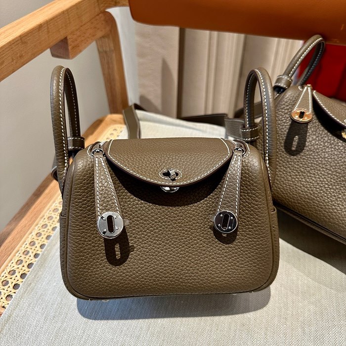 에르메스 미니 린디 올수공 (컬러 에토프/은장)