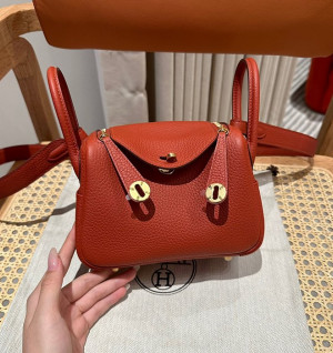 에르메스 미니 린디 올수공 (컬러 퀴브르)