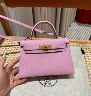 에르메스 미니 켈리2 올수공 (가죽 쉐브레)