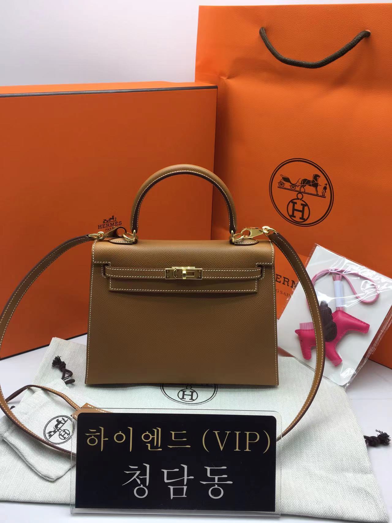 에르메스 켈리25 올수공 (가죽 토고/앱송)