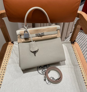 에르메스 켈리25 올수공 (가죽 토고)