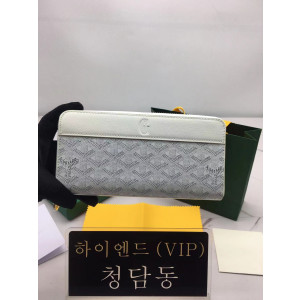 고야드 마티뇽 지퍼 어라운드 장지갑 (화이트)