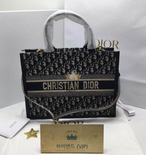 디올 오블리크 북토트백 미디움 (숄더 스트랩 ver.)