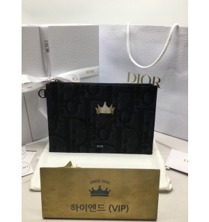 디올 맥시 오블리크 클러치백 (컬러 블랙, 그레이)