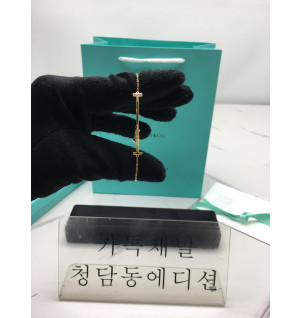 타파니 스마일 브레이슬릿 팔찌 (컬러 로즈골드, 화이트골드)