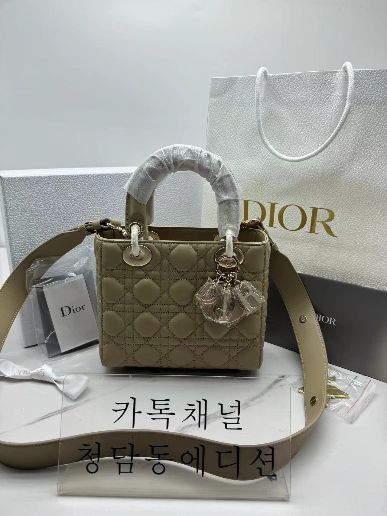 디올 램스킨 레이디백 MY ABC