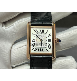 해외까르띠에 탱크루이 라지 로즈골드 WGTA0011