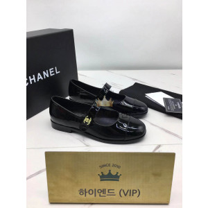샤넬 턴락 메리제인 플랫 슈즈 (컬러 블랙 유광)