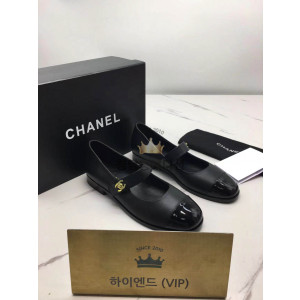 샤넬 턴락 메리제인 플랫 슈즈 (컬러 블랙 무광)