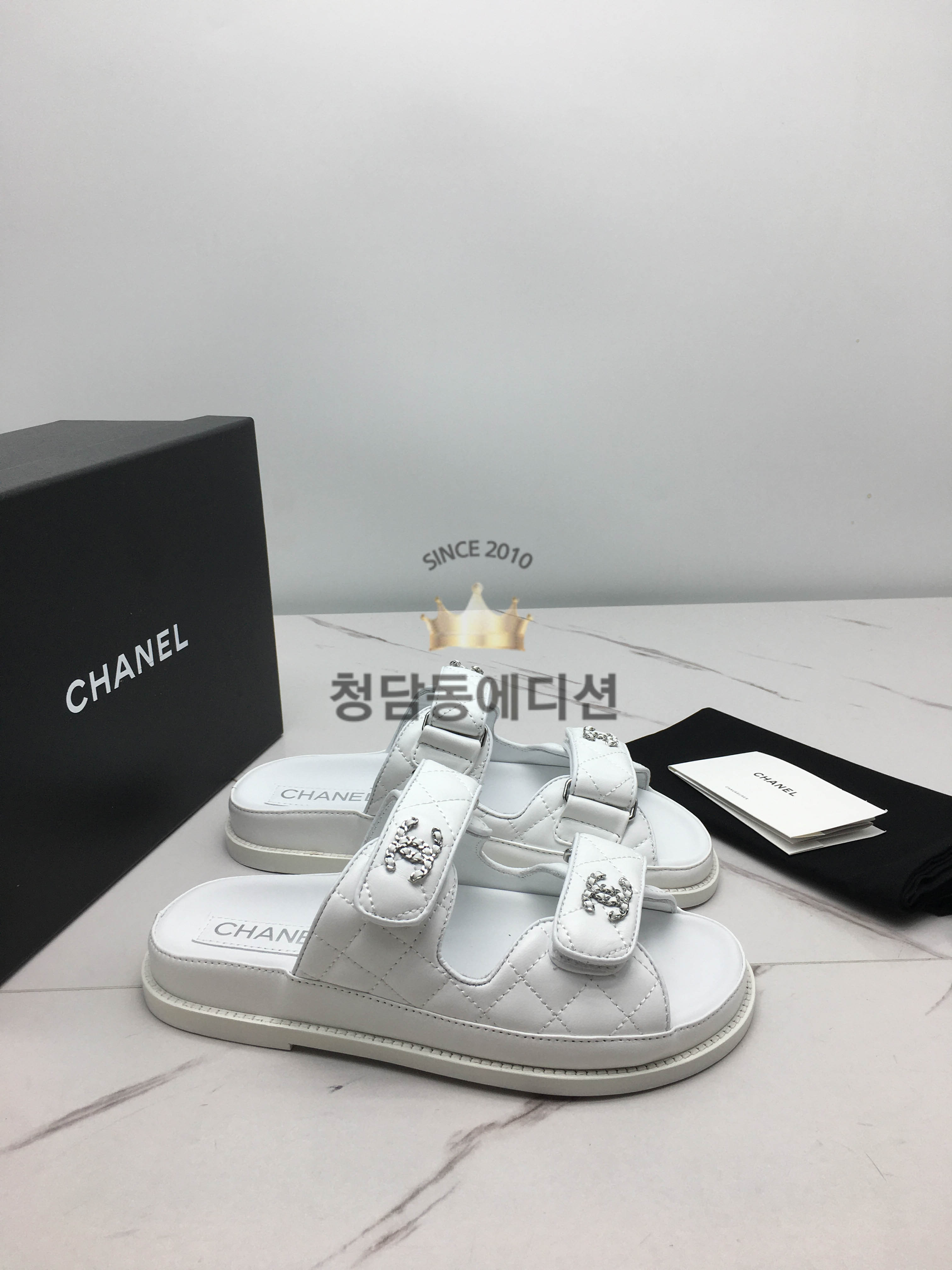 샤넬 벨크로 클래식 샌들