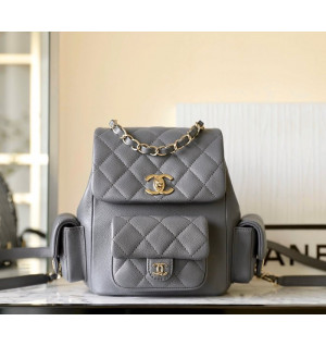 샤넬 23K 듀마 백팩 쓰리포켓 미디움 카프스킨 캐비어 (하이엔드급)