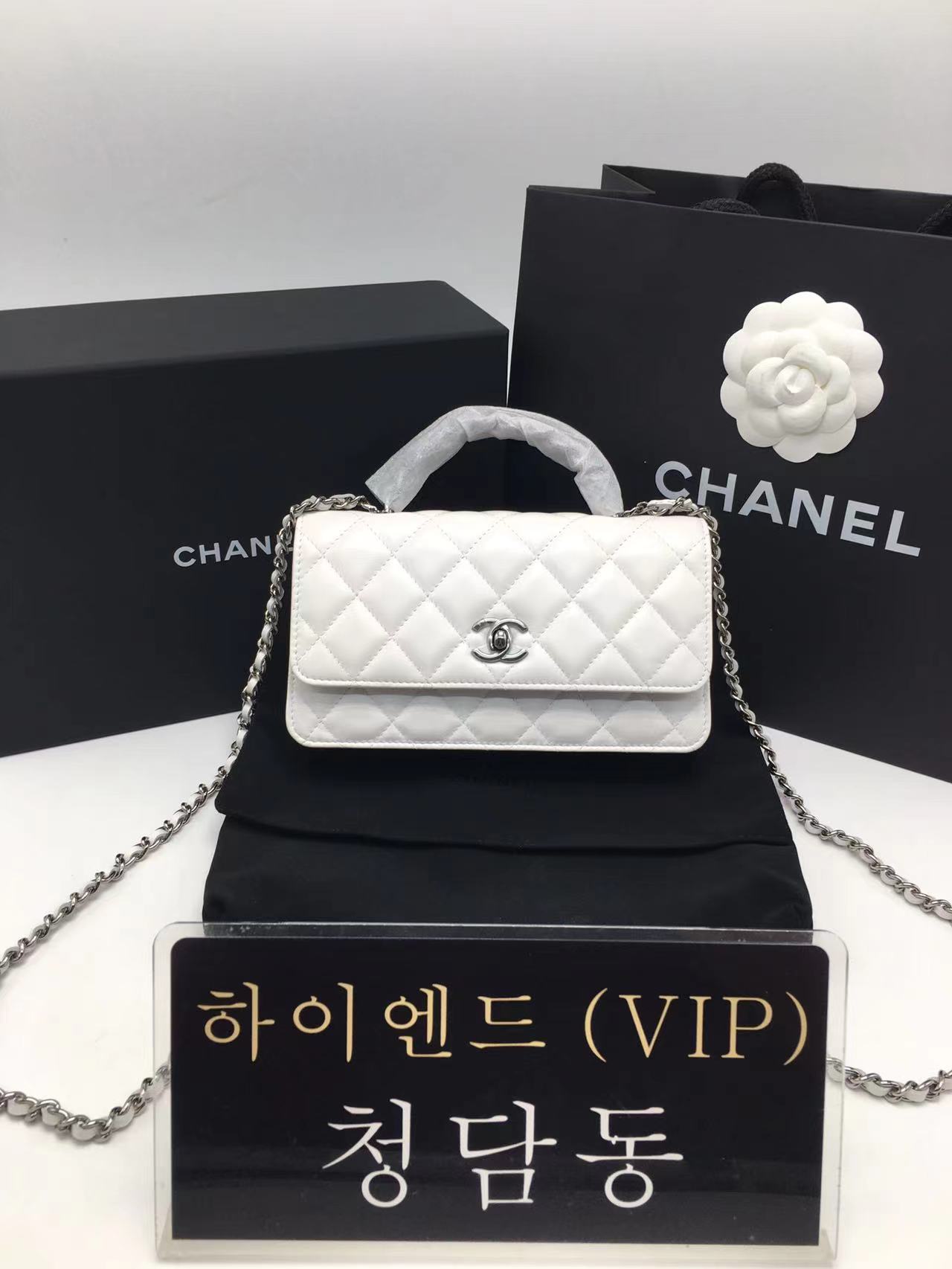 샤넬 23K 탑 핸들 WOC (2 line)