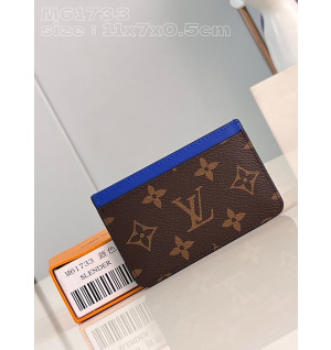루이비통 포트카트 심플 카드 홀더 (컬러 블루)