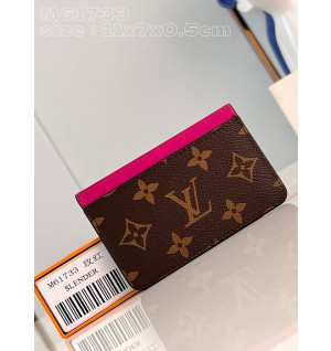 루이비통 포트카트 심플 카드 홀더 (컬러 핑크)