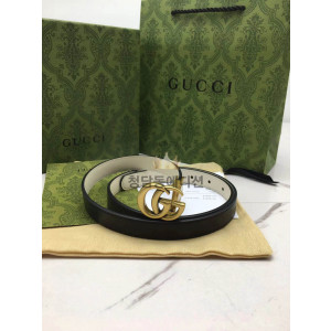 구찌 마몬트 GG 레더 벨트 2cm