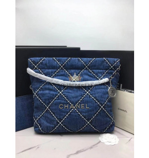 샤넬 22백 데님 스티칭 스몰