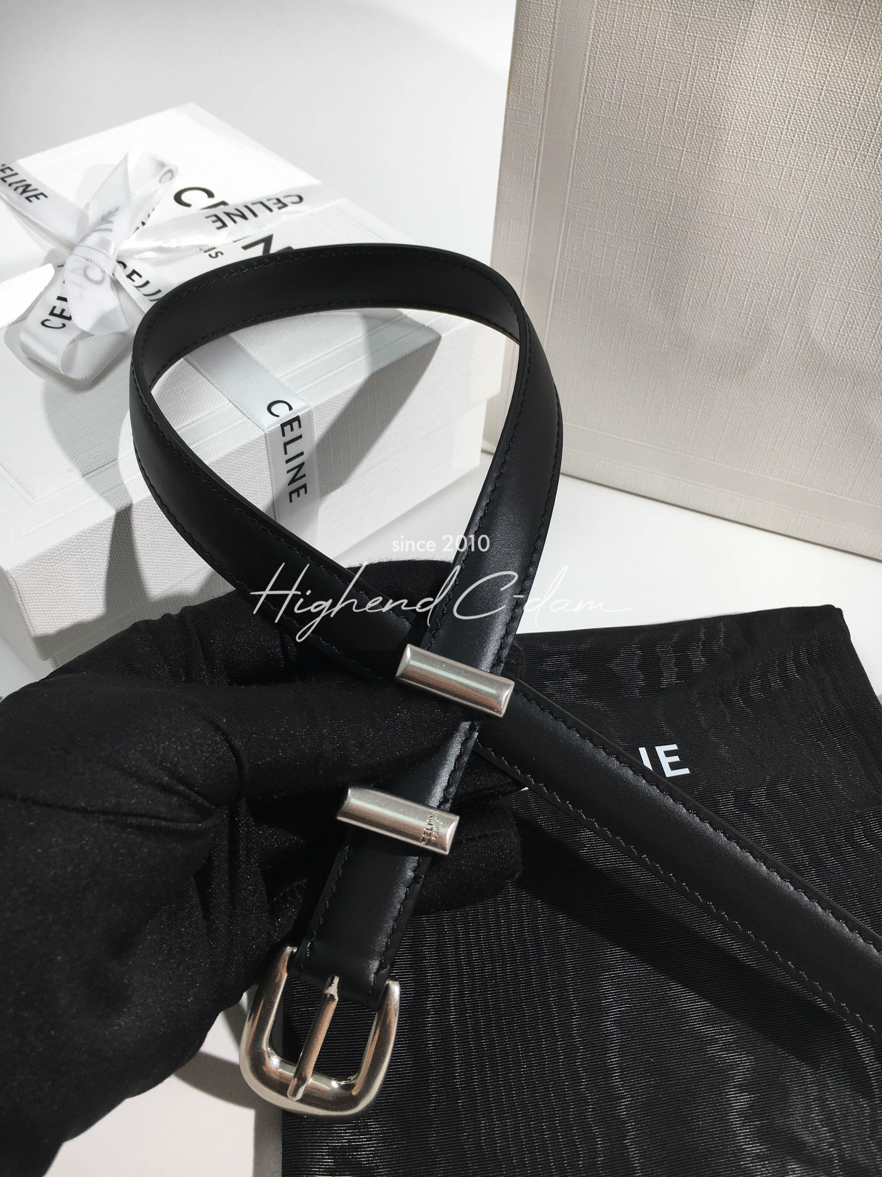 셀린느 레더 벨트 1.8cm/2.5cm (upgrade ver.)