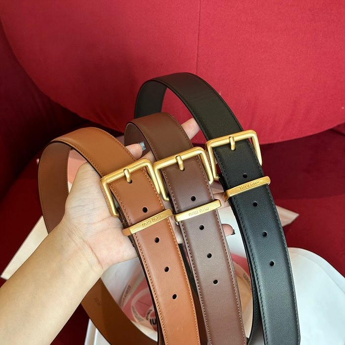 23fw 미우미우 가죽 벨트 (3COLOR)