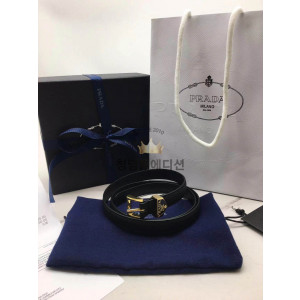 프라다 레더 벨트 2cm 금장 (upgrade ver.)