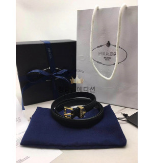 프라다 레더 벨트 2cm 금장 (upgrade ver.)