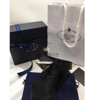 프라다 사피아노 트라이앵글 로고 벨트 2cm은장 (upgrade ver.)