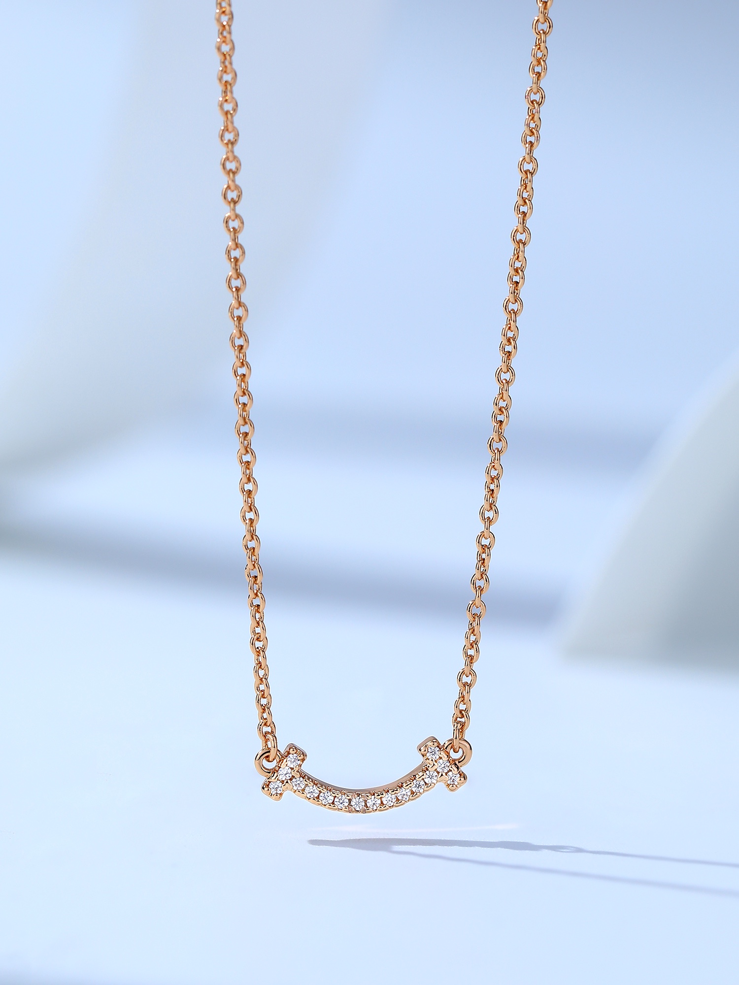 티파니 스마일 목걸이 (1CM) (V-gold소재) (3COLOR)