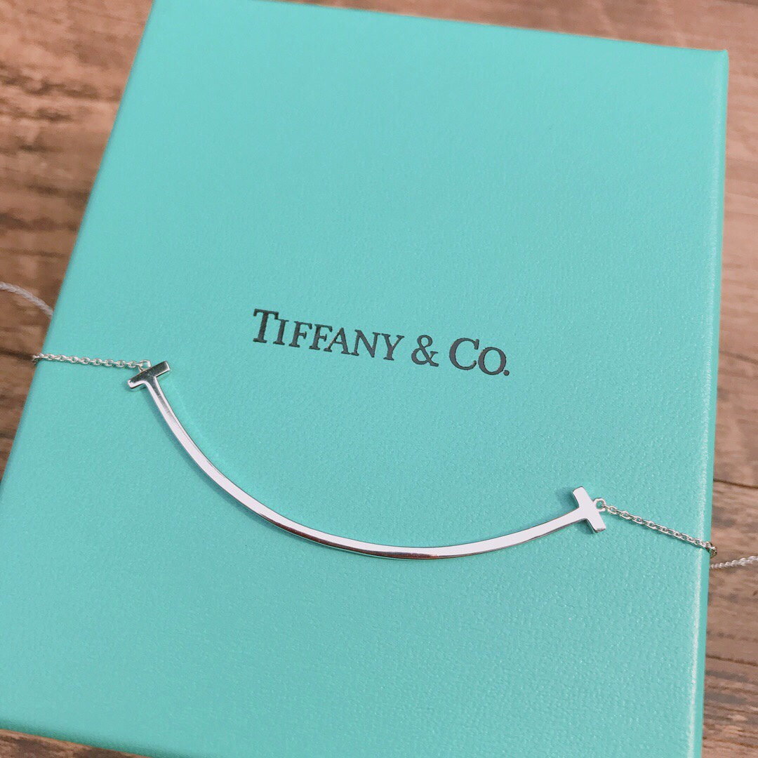 티파니 스마일 목걸이 (6CM) (V-gold소재) (3COLOR)