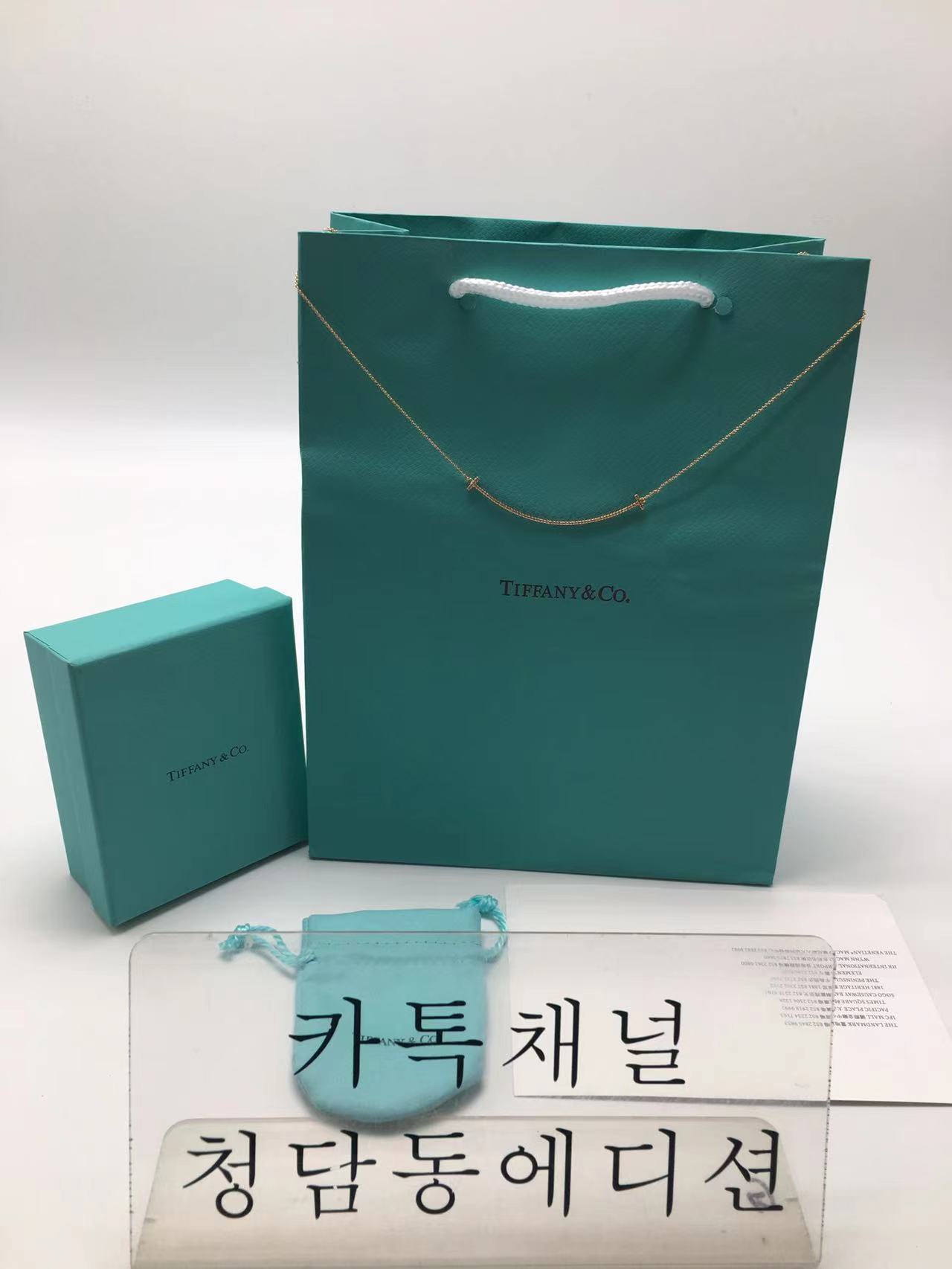 티파니 스마일 목걸이 (6CM) (V-gold소재) (3COLOR)