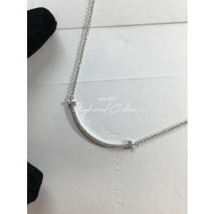 티파니 스마일 목걸이 (3.6CM) (V-gold소재) (컬러 로즈골드, 화이트골드)