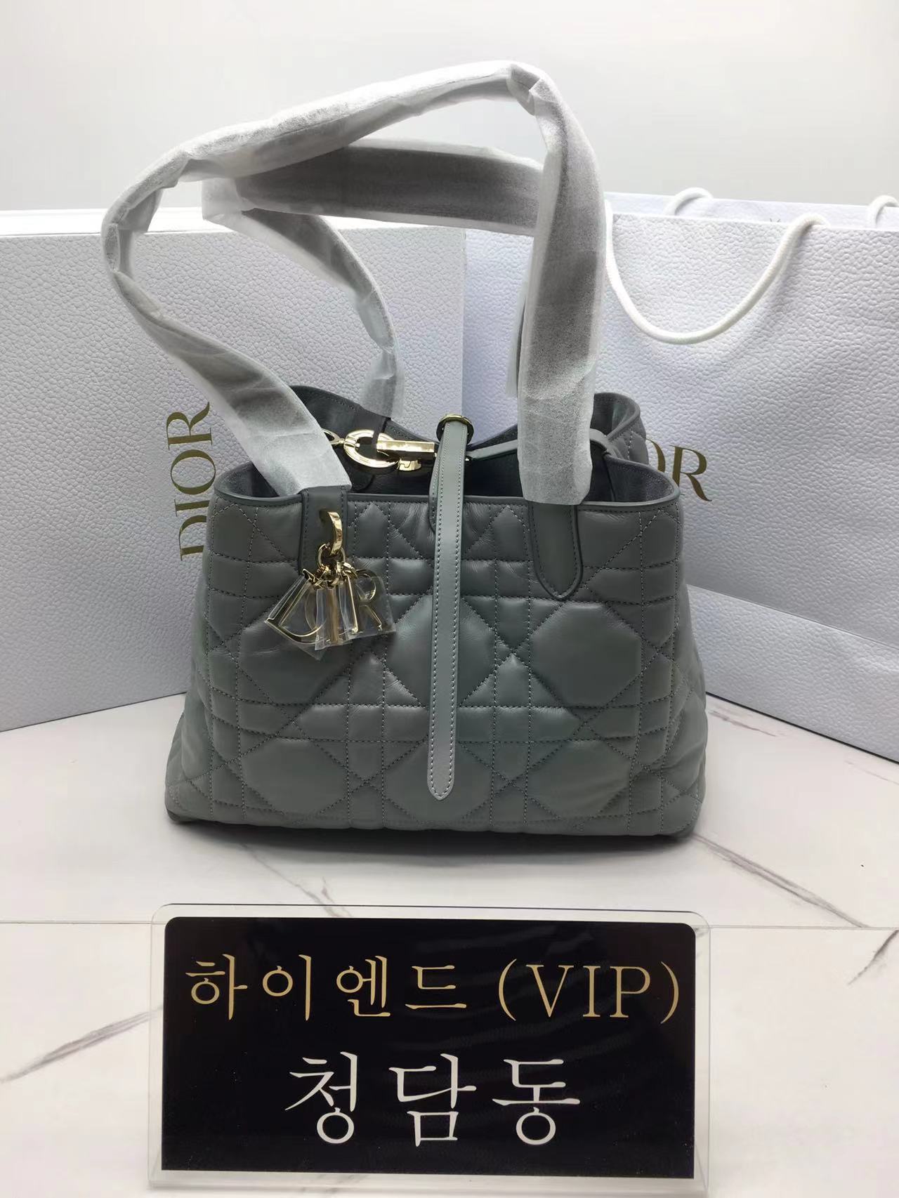 디올 뚜주흐 미디움 백 (upgrade ver.) (컬러 락 그레이)