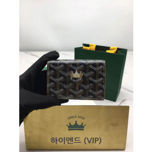 고야드 말제르브 플랩 카드지갑 (컬러 블랙탄 브라운)