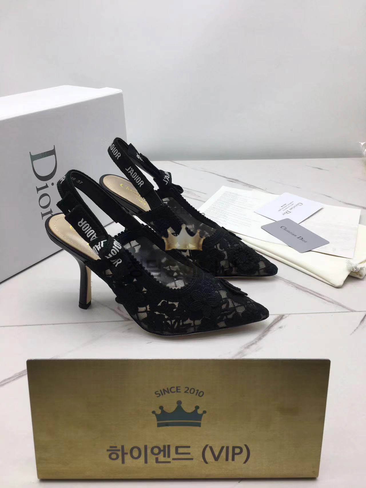 디올 쟈디올 슬링백 (굽 9.5cm)