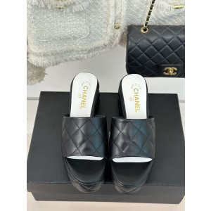 샤넬 플랫폼 슬리퍼