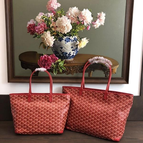 고야드 아르투아 지퍼달린 쇼퍼백 PM / MM (컬러 레드)