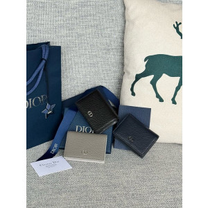 디올 CD 비지니스 카드지갑 (컬러 네이비)