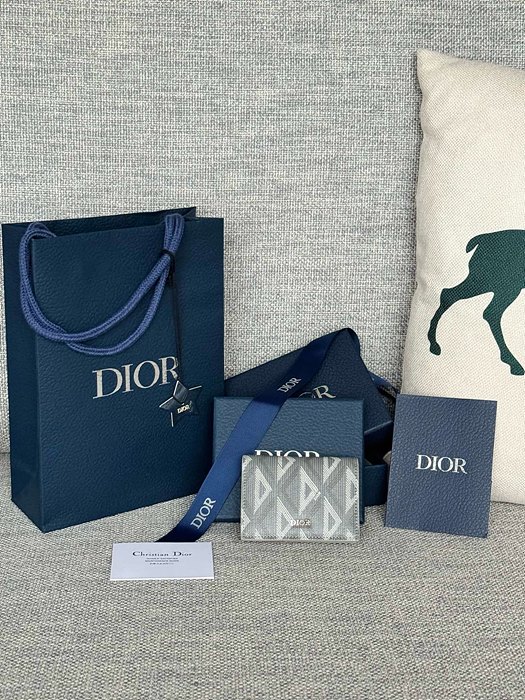 디올 HIT THE ROAD 비지니스 카드지갑 (컬러 그레이)