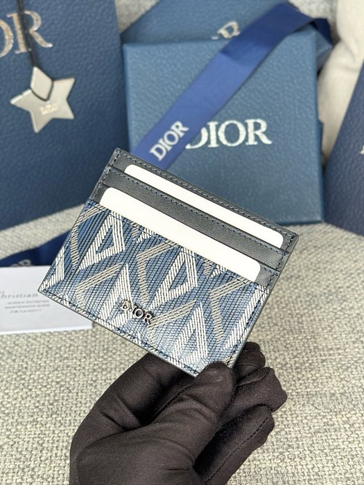 디올 HIT THE ROAD 카드 홀더 (컬러 네이비)